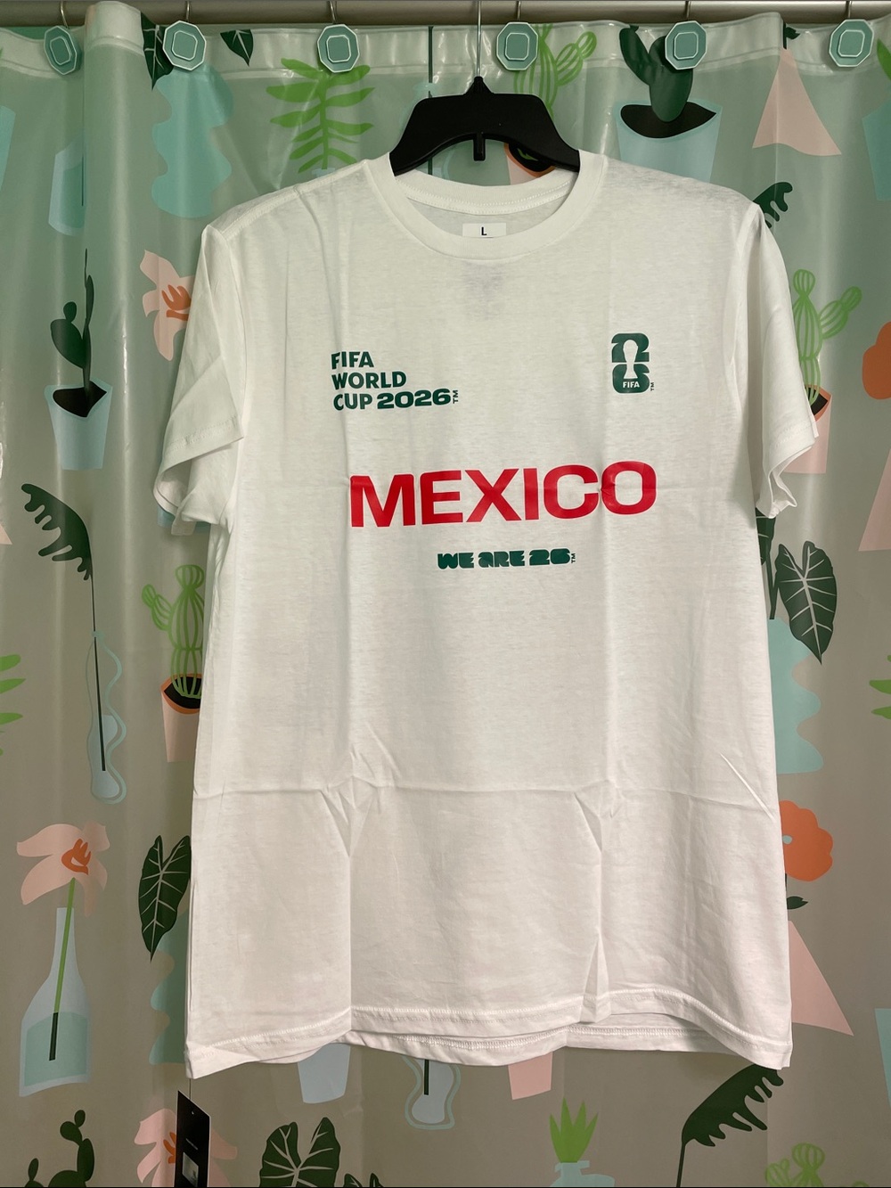 Mexico FIFA World Cup 2026 White Graphic Tee